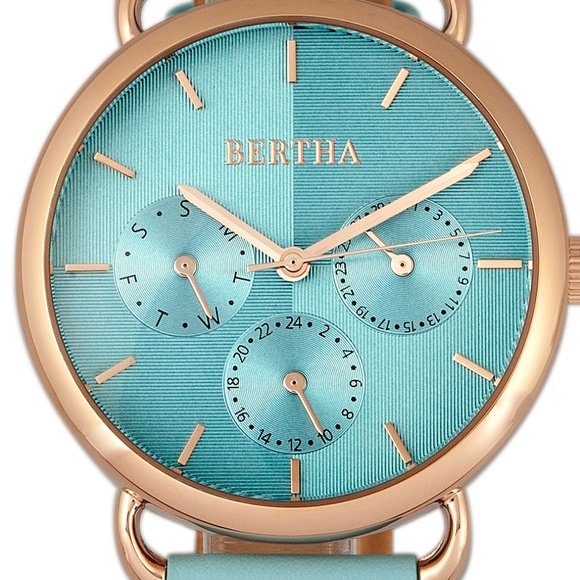 Beautiful Color Combination Genuine Leather Watch